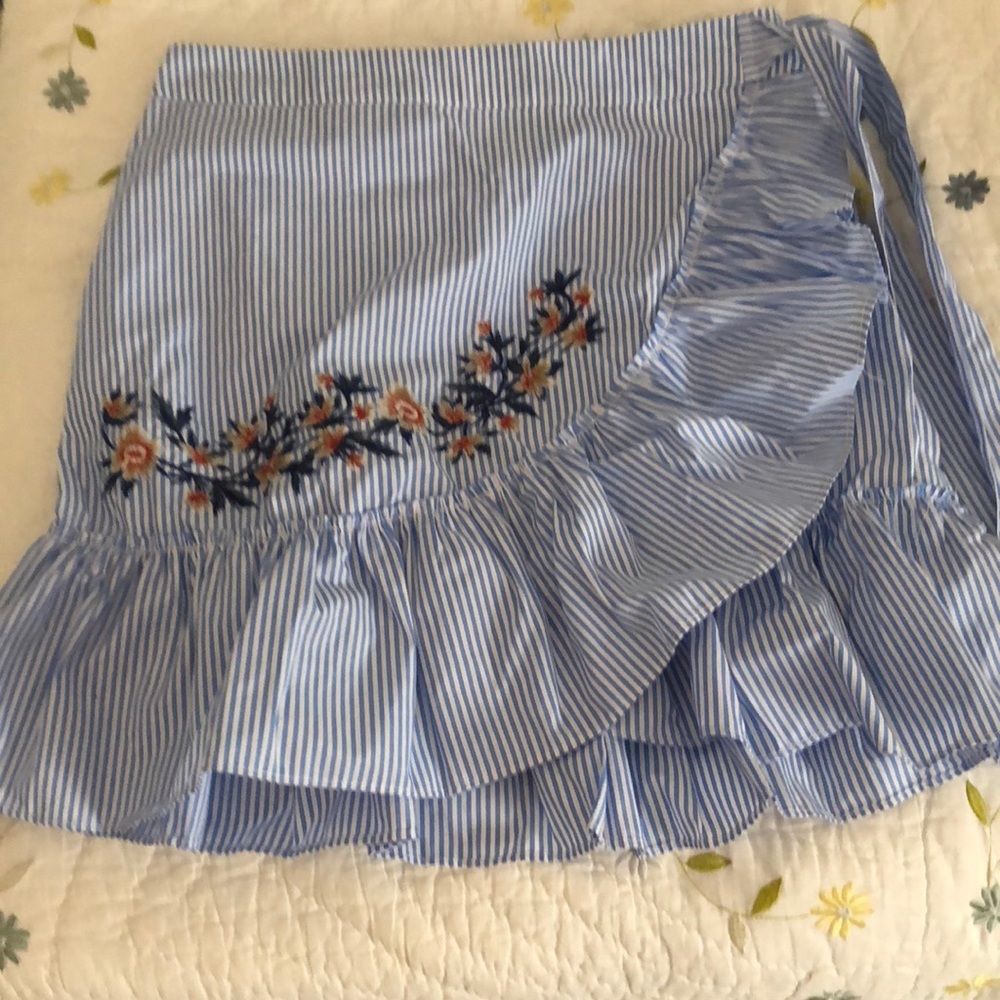 Nordstrom ruffle wrap skirt